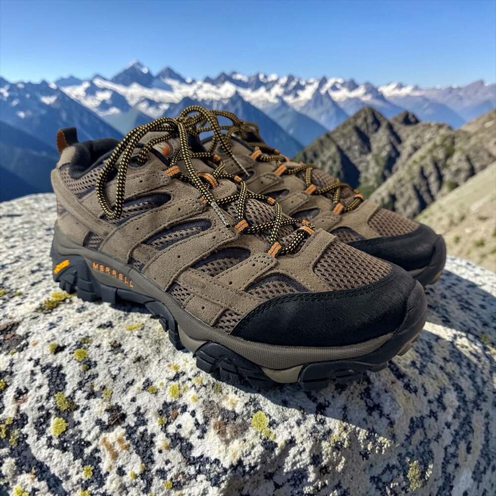 Merrell Men's Moab 2 Vent Hiking Shoes in Walnut